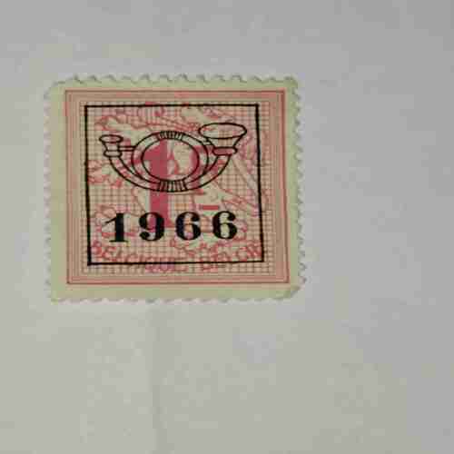 Belgian precanceled postage stamp 1966