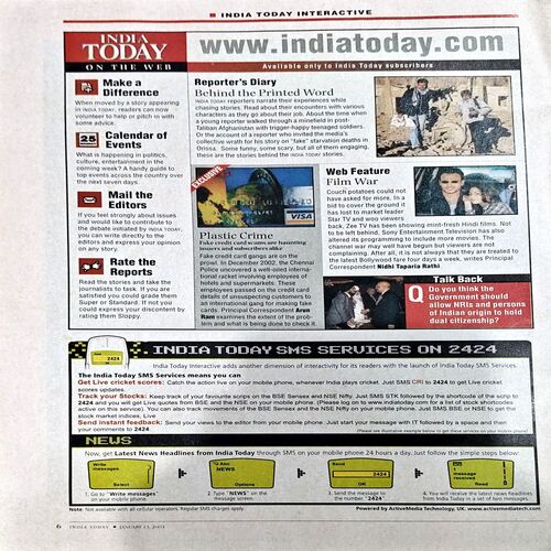 India Today (11 Jan 2001)