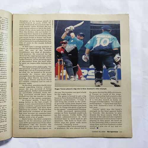 Sportstar ( October 2000 ) Sportstar ( October 2000 )
