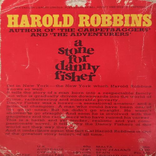 A Stone For Danny Fisher ( By = Harold Robbins ) ( No. of 350]) ( small cut in lower corner )