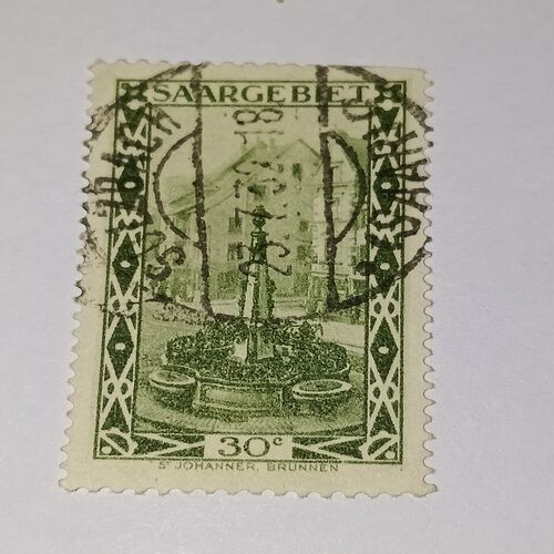 SAARGE BET 30c POSTAGE STAMP SAARGE BET 30c POSTAGE STAMP