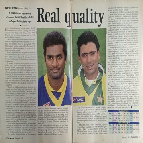 Sportstar (September 19, 1998) with poster.