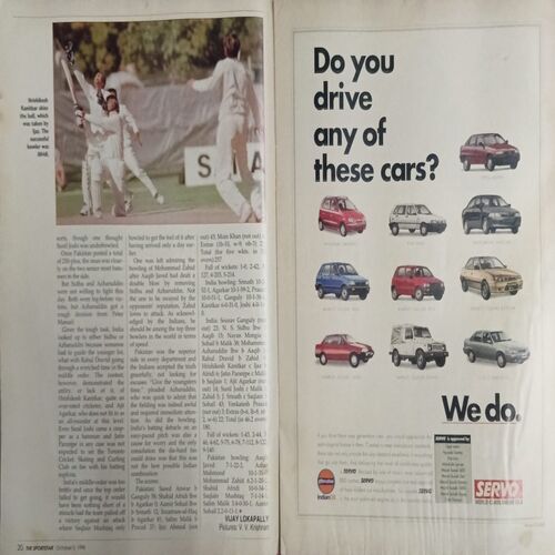 Sportstar (October 3, 1998) with poster.