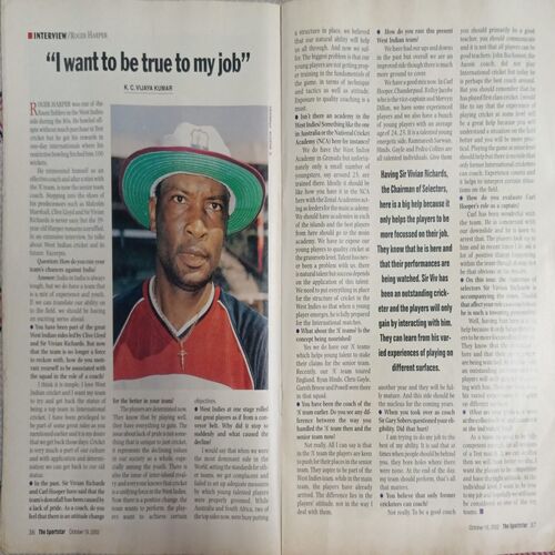 Sportstar (October 19, 2002 with poster. Sportstar (October 19, 2002 with poster.