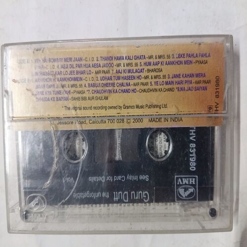 Document 2_149 AUDIO CASSETTES ; GURU DUTT THE UNFORGETABLE VOL,1