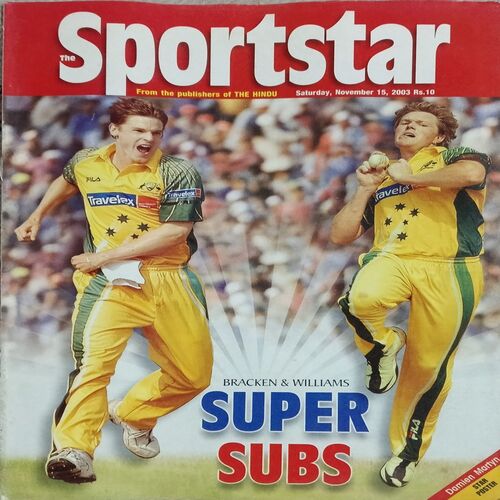 Sportstar (November 15, 2003) with poster.