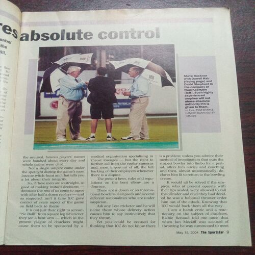 The Sportstar ( May 2004 ) The Sportstar ( May 2004 )