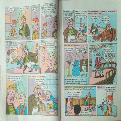 Tinkle (No.383, Rs.10) Front page uper side littel cut. Tinkle (No.383, Rs.10) Front page uper side littel cut.