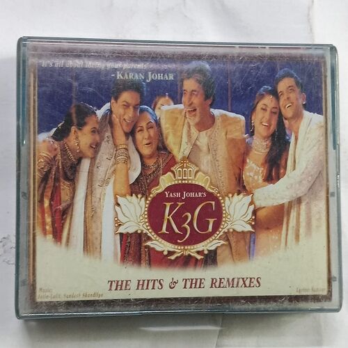 AUDIO CASSETTES ; YASH JOHAR'S K3G , THE HITS & THE REMIXES AUDIO CASSETTES ; YASH JOHAR'S K3G , THE HITS & THE REMIXES