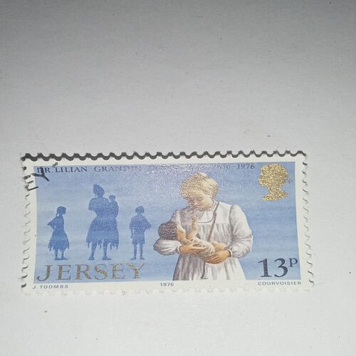 JERSEY 13P POSTAGE STAMP JERSEY 13P POSTAGE STAMP