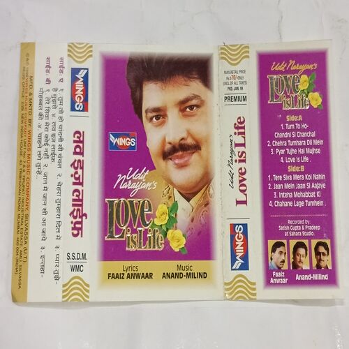 AUDIO CASSETTES ; UDIT NARAYAN'S , LOVE IS LIFE