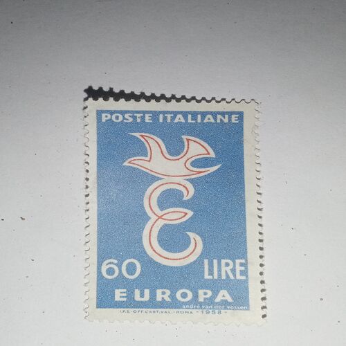 EUROPA 60LIRE POSTAGE STAMP EUROPA 60LIRE POSTAGE STAMP