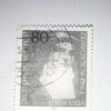 USED -DEUTSCHE BUNDESPCST 80 POSTAGE STAMP USED -DEUTSCHE BUNDESPCST 80 POSTAGE STAMP