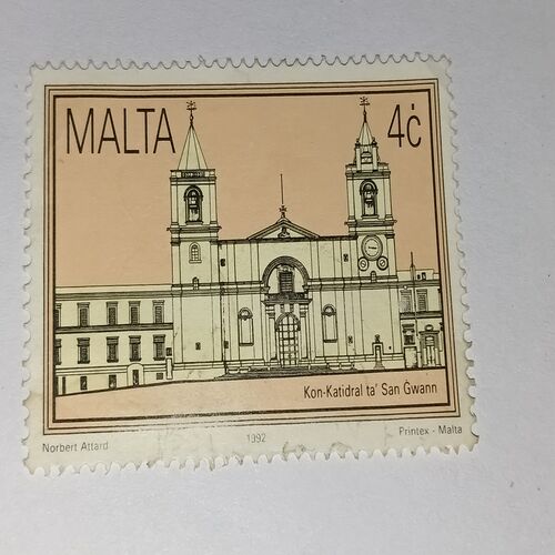 MALTA 4c POSTAGE STAMP MALTA 4c POSTAGE STAMP
