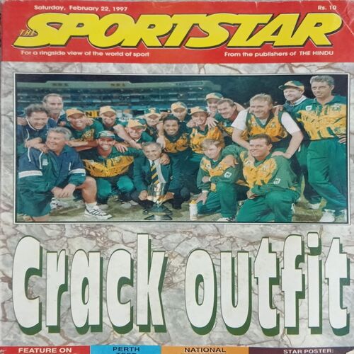 Sportstar (February 22, 1997) with poster. Sportstar (February 22, 1997) with poster.