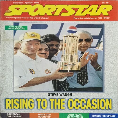 Sportstar (April 25, 1998) with poster. Sportstar (April 25, 1998) with poster.