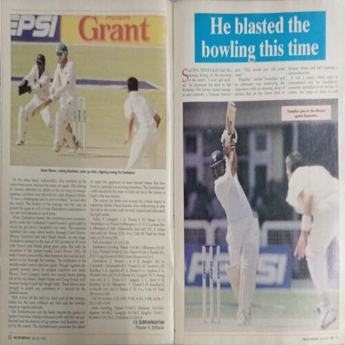 Sportstar (April 25, 1998) with poster. Sportstar (April 25, 1998) with poster.