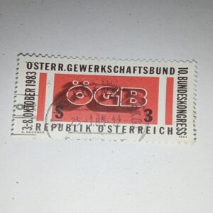USED- REPUBLIK 'O'STERREICH POSTAGE STAMP USED- REPUBLIK 'O'STERREICH POSTAGE STAMP