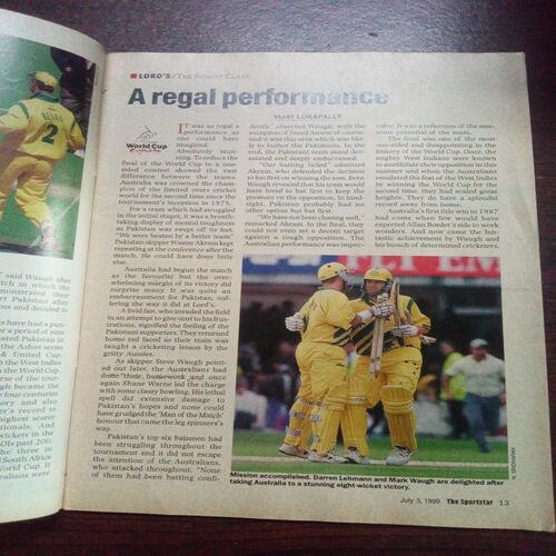 The Sportstar ( July 1999 ) The Sportstar ( July 1999 )