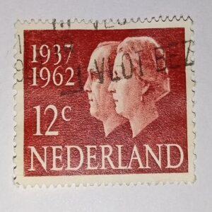 USED - NEDERLAND 12C POSTAGE STAMP USED - NEDERLAND 12C POSTAGE STAMP