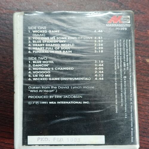 Document 2_71 AUDIO CASSETTES ; CHRIS ISAAK WICKED GAME