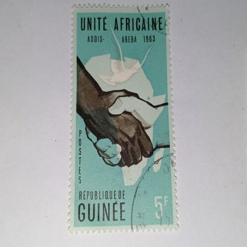 REPUBLIQUE du GUINEE POSTAGE 1963 5F REPUBLIQUE du GUINEE POSTAGE 1963 5F