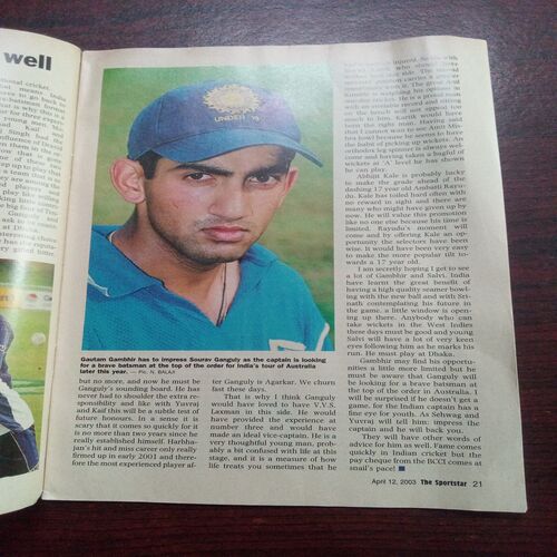 The Sportstar ( April 2003 ) The Sportstar ( April 2003 )