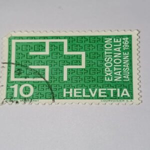 USED - HELVETIA POSTAGE STAMP USED - HELVETIA POSTAGE STAMP