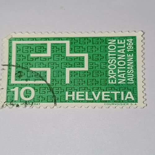 USED - HELVETIA POSTAGE STAMP USED - HELVETIA POSTAGE STAMP