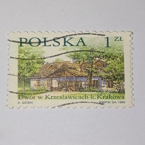 USED - POLSKA 1ZL POSTAG STAMP USED - POLSKA 1ZL POSTAG STAMP