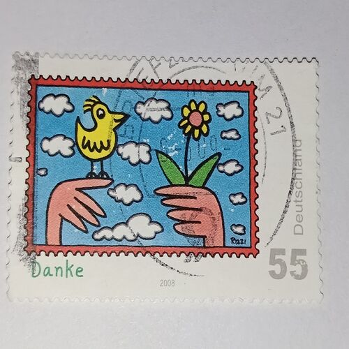 USED - DANKE POSTAGE STAMP USED - DANKE POSTAGE STAMP