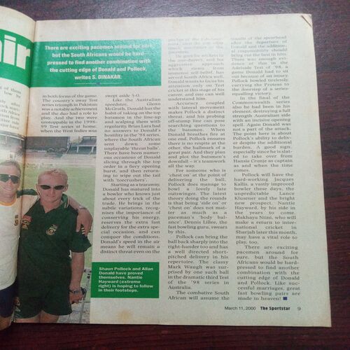 The Sportstar ( March 2000 ) The Sportstar ( March 2000 )
