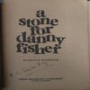 A Stone For Danny Fisher ( By = Harold Robbins ) ( No. of 350]) ( small cut in lower corner )