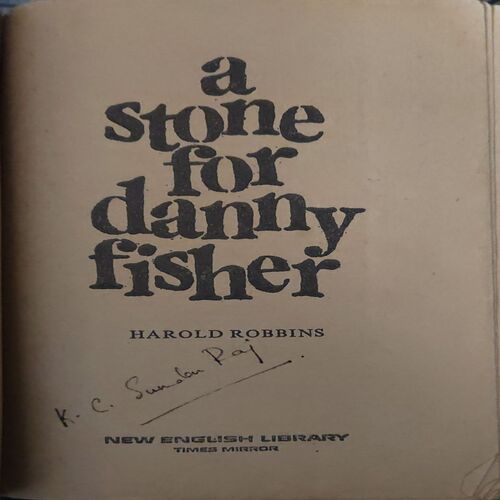A Stone For Danny Fisher ( By = Harold Robbins ) ( No. of 350]) ( small cut in lower corner )