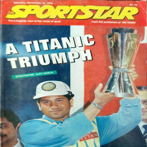 Sportstar (November 16, 1996) with poster. Sportstar (November 16, 1996) with poster.