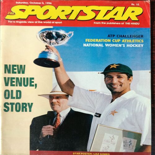 Sportstar (October 5, 1996) with poster. Sportstar (October 5, 1996) with poster.