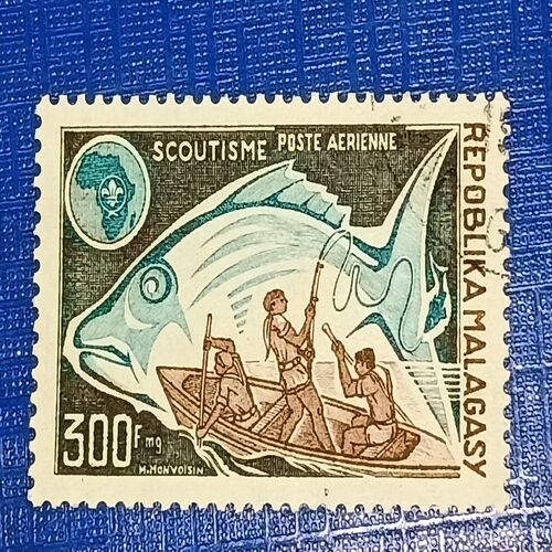 USED - SCOUTISME POSTAGE STAMP 300F