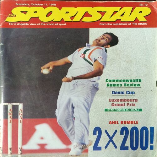 Sportstar (October 17, 1998) with poster. Sportstar (October 17, 1998) with poster.