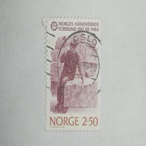 USED - NORGE 2.50 POSTAGE STAMP USED - NORGE 2.50 POSTAGE STAMP