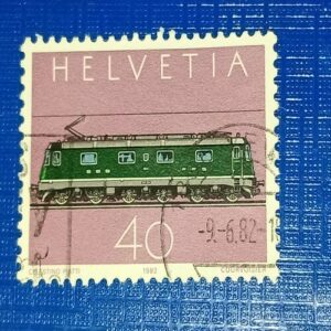 USED - HELVETIA 40 POSTAGE STAMP USED - HELVETIA 40 POSTAGE STAMP