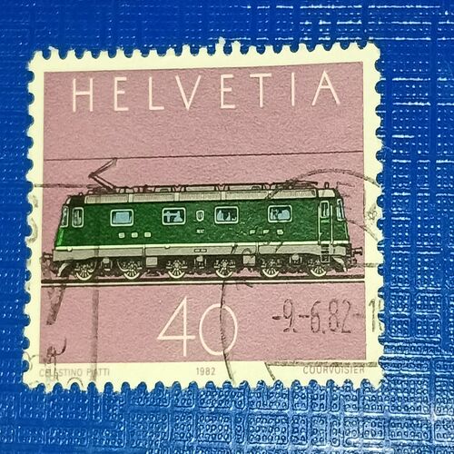 USED - HELVETIA 40 POSTAGE STAMP USED - HELVETIA 40 POSTAGE STAMP