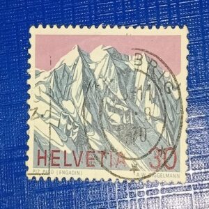 USED - HELVETIA 30 POSTAGE STAMP USED - HELVETIA 30 POSTAGE STAMP