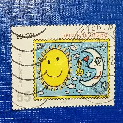 USED - NEDERLAND 55C POSTAGE STAMP USED - NEDERLAND 55C POSTAGE STAMP