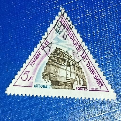 USED - DAHOMEY AUTORAIL POSTAGE STAMP 5F USED - DAHOMEY AUTORAIL POSTAGE STAMP 5F