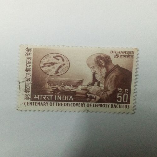 MNH - INDIA 50P. POSTAGE STAMP ( DR. HANSEN ) MNH - INDIA 50P. POSTAGE STAMP ( DR. HANSEN )