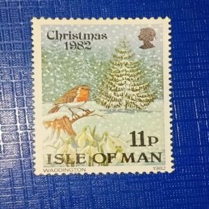 CHRISTMAS 1982 ISLE OF MAN 11P POSTAGE STAMP