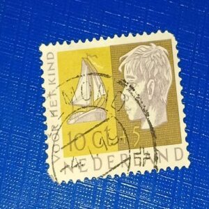 USED - NEDERLAND 10C POSTAGE STAMP USED - NEDERLAND 10C POSTAGE STAMP