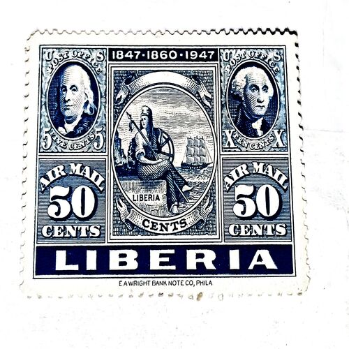 MNH- LIBERIA AIRMALL 50C POSTAHE STAMP MNH- LIBERIA AIRMALL 50C POSTAHE STAMP