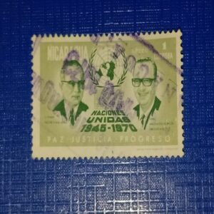 NICARAGUA UNIDAS 1945-1970 POSTAGE STAMP NICARAGUA UNIDAS 1945-1970 POSTAGE STAMP