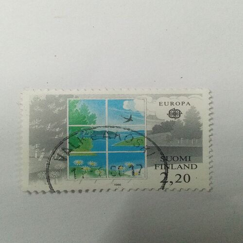 USED - SUOMI FINLAND 2 , 20 POSTAG STAMP